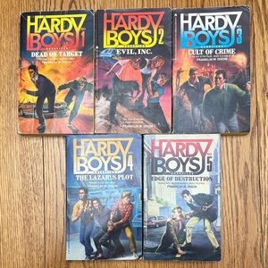 Vintage Hardy Boys Books - #1-5